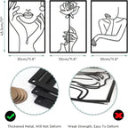 Contemporary Metal Silhouette Wall Art