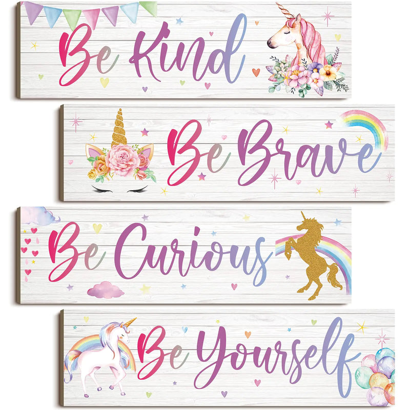 Unicorn Dreams Wall Art Set for Girls
