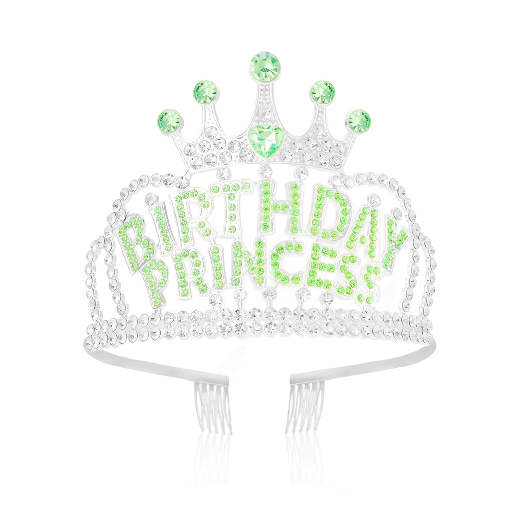 Sparkle Princess Birthday Tiara with Combs