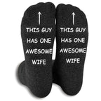 Men's Humorous Non-Slip Socks for Special Occasions