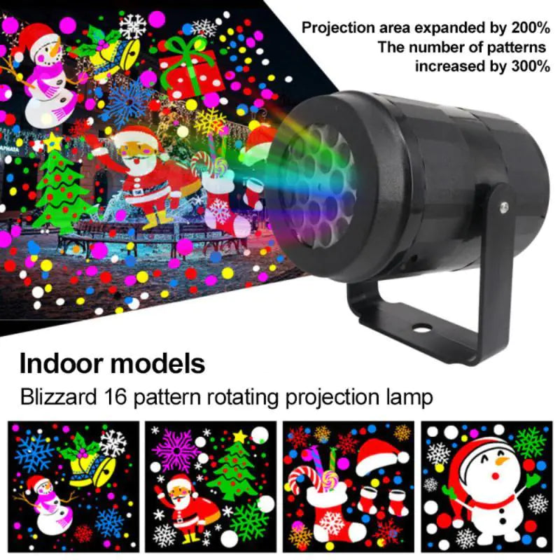 Festive Snowflake LED Projector