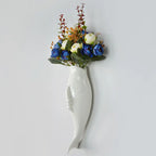 Modern Art Ceramic Goldfish Wall Vase