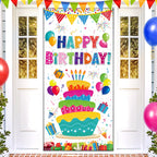 Rainbow Festive Birthday Door Banner 73x35